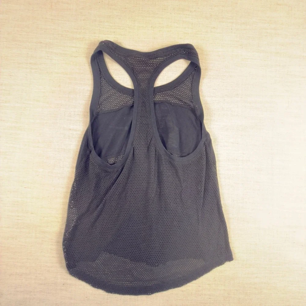 Nike Women's Mesh Racerback Tank Top Black Size S